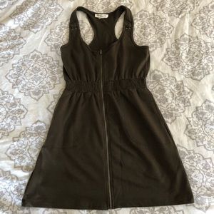 Hunter Green Racerback dress in great condition